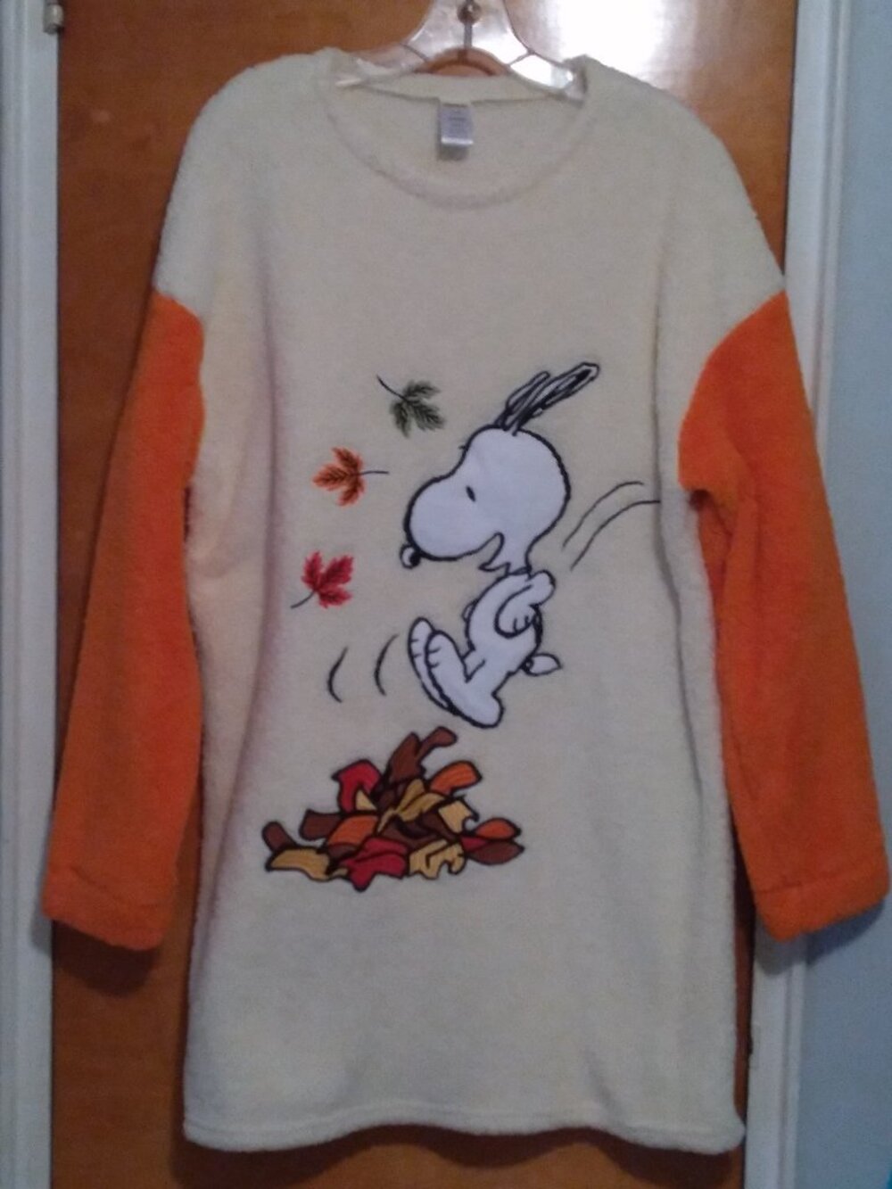 Peanuts Snoopy Fall Plush Pajama Dress